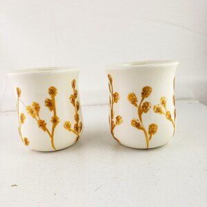 The White Barn Candle Co White With Gold Design Votive
